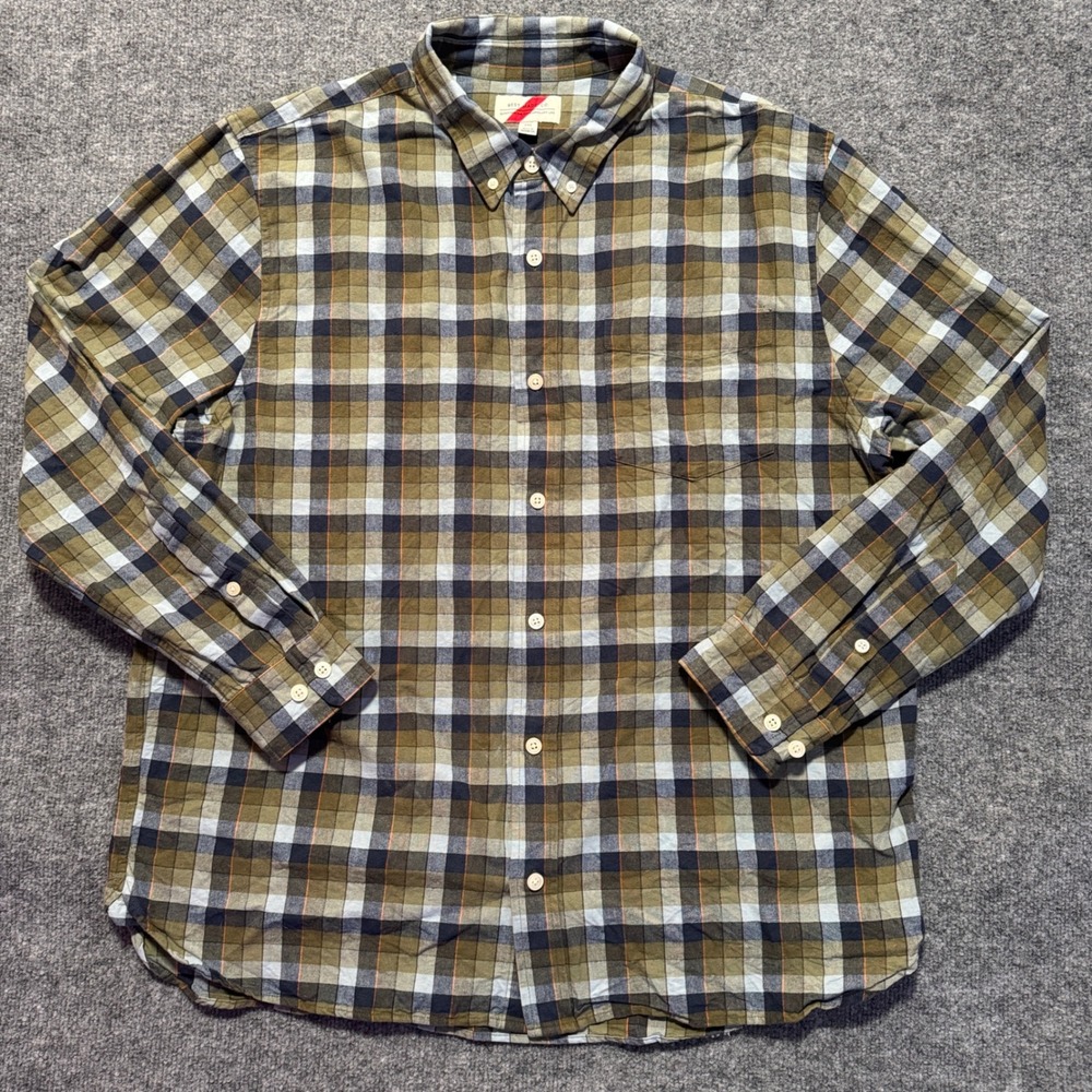 Best Made Co. Flannel Shirt‎ Plaid Button Up Long Sleeve Casual 2XL Green